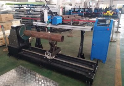 Cnc plasma cutting machine with rotary device