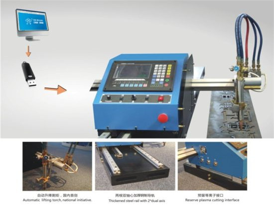Portable CNC Plasma Cutting Machine And Automatic Gas Cutting Machine With Steel Track
